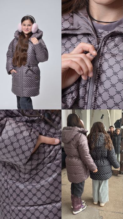 Зимова куртка пуховик дівчинка