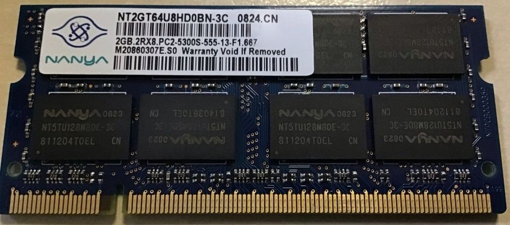 DDR2 SoDIMM 2GB 667МГц Nanya