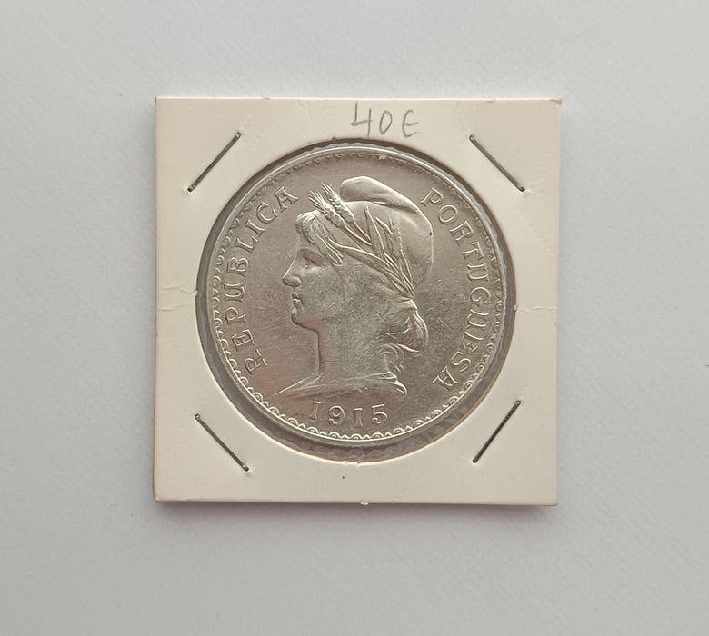 Moeda em prata 1 escudo