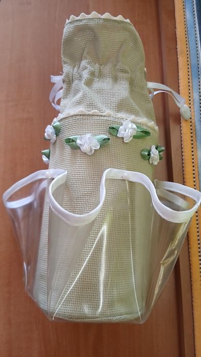 Чехол на бутылку шампанского,  на свадьбу, чехол для бутылки