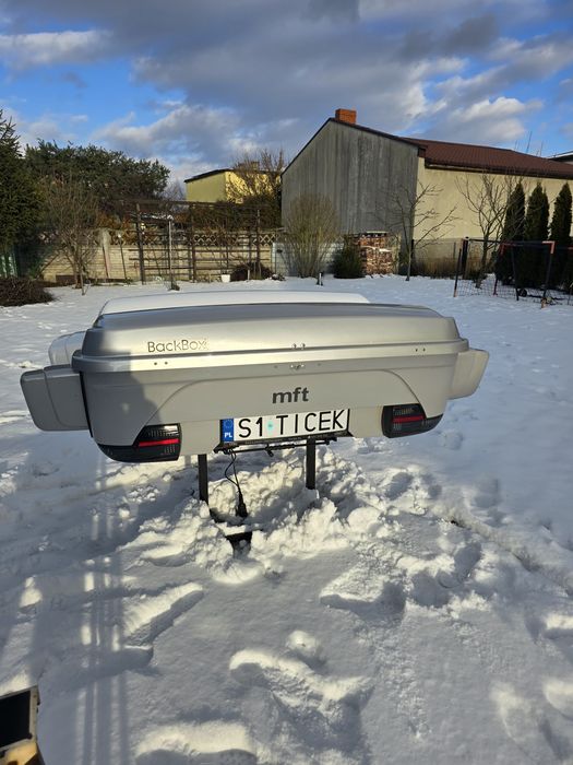 Kufer box na narty na hak mft