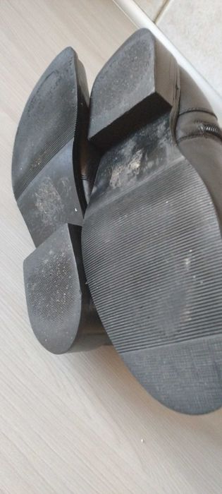 Buty damskie długie z naturalnej skóry .
