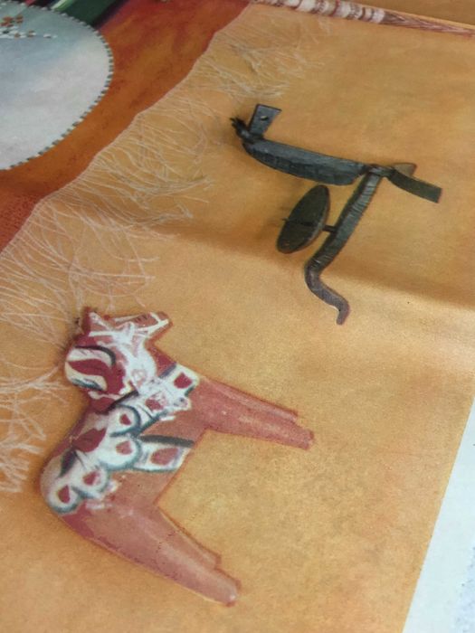 Zestaw papierów do pakowania vintage PRL DDR decupage 4 szt