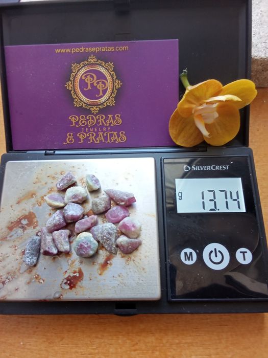 Rubis Naturais em Bruto – Lote de 13,74 g (68,7 ct) – Excelente Oportunidade