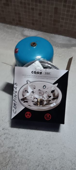 Fogão e garrafa campi gaz