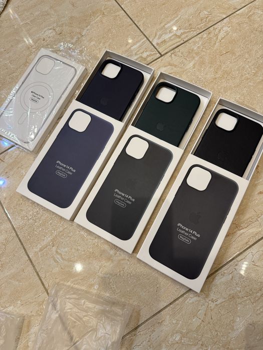 Чехол кожаний Iphone 14 Plus , 15 Plus,ціна за всі лот 4шт