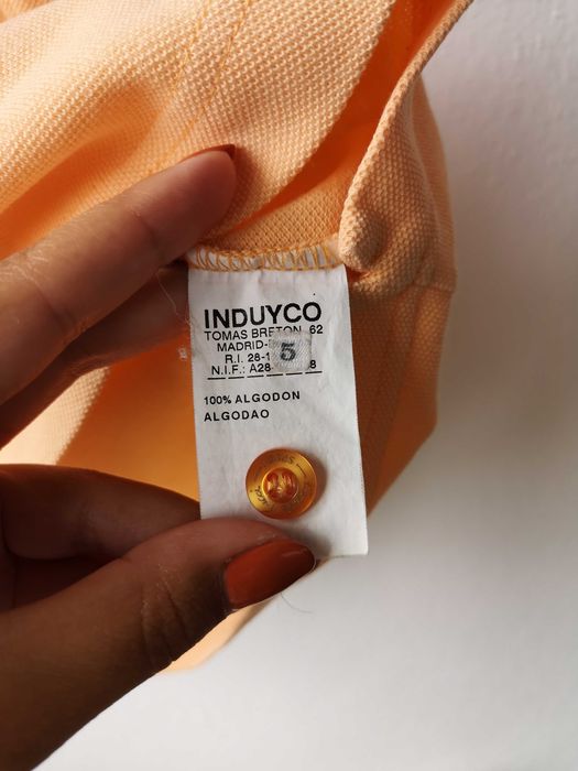 Polo laranja Emidio Tucci, tamanho L