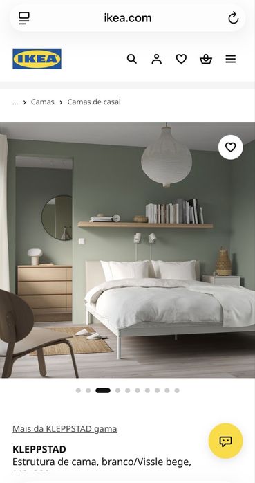 Cama casal beige vendida com colchâo