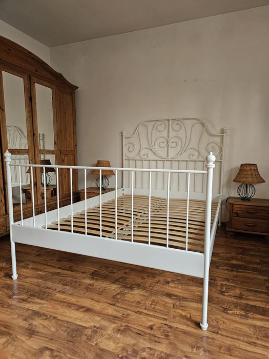 Łóżko metalowe Ikea  LEIRVIK 140x200