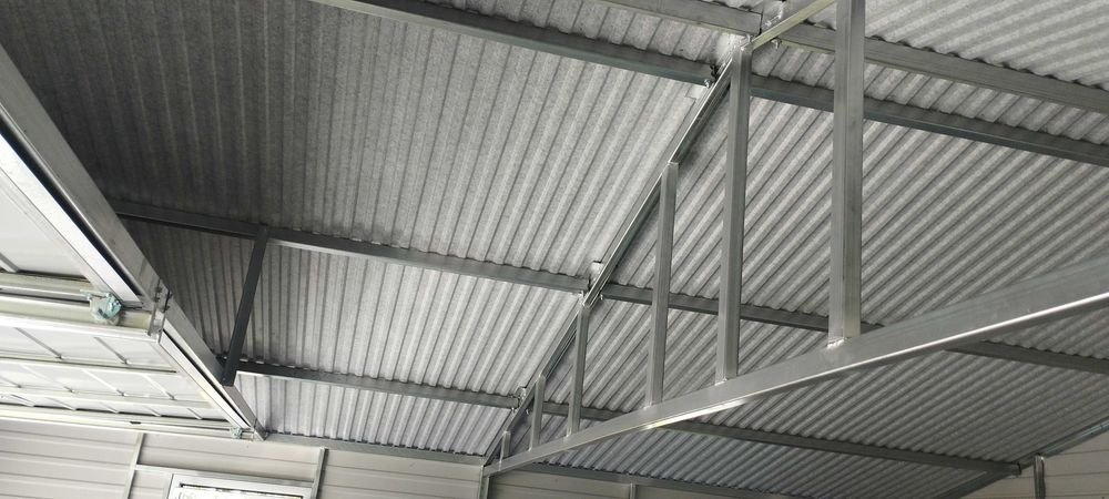Garaż blaszany 7x6 garaże blaszane  profil poziom 7x5 7x5 6x6 rus-stal