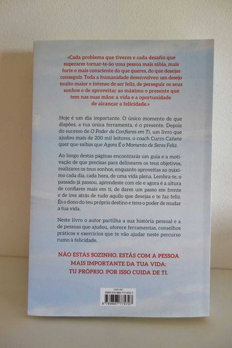 Livro Agora é o Momento de Seres Feliz de Curro Cañete *Envio gratuito