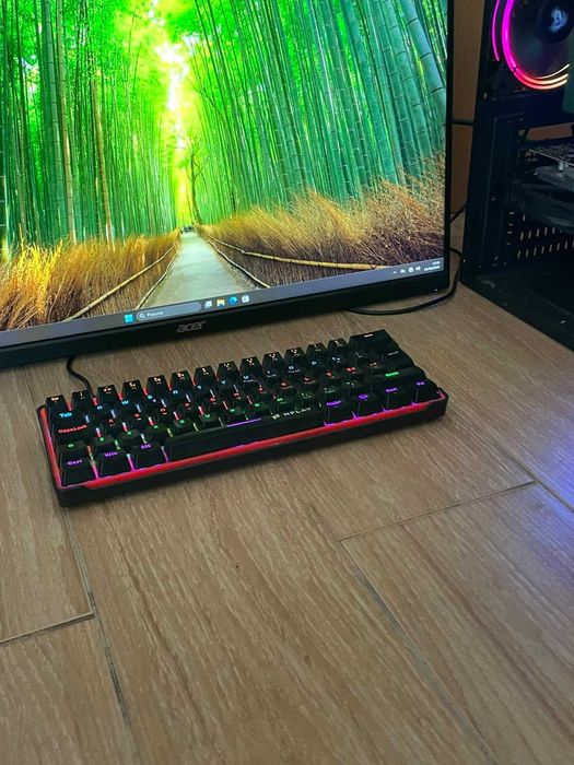 Computador PC Gamer RGB + Monitor + Teclado - AMD Ryzen 5 + GTX 1650