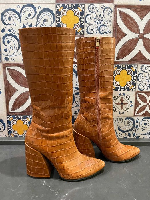 Сапожки зимові шкіряні ручна робота, розмір 37. Зимние кожанные сапоги