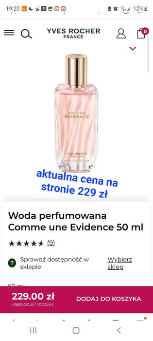 Woda perfumowana Comme une Evidence 50 ml