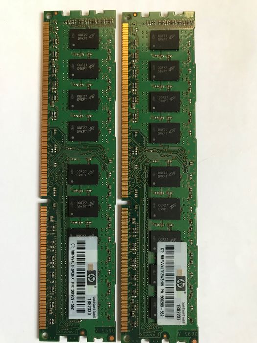 Pamięć RAM 2x2GB PC3 10600E-9-10-E0