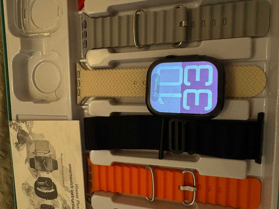 Nowoczesny smartwatch Android i iPhone – komplet 7 pasków w zestawie