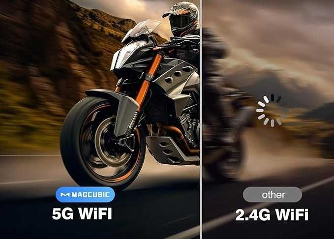 Magcubic HY450 NTV 5G WiFi 6 BT 5.0 Smart Projector z Oficjalnymi Aplikacjami TV