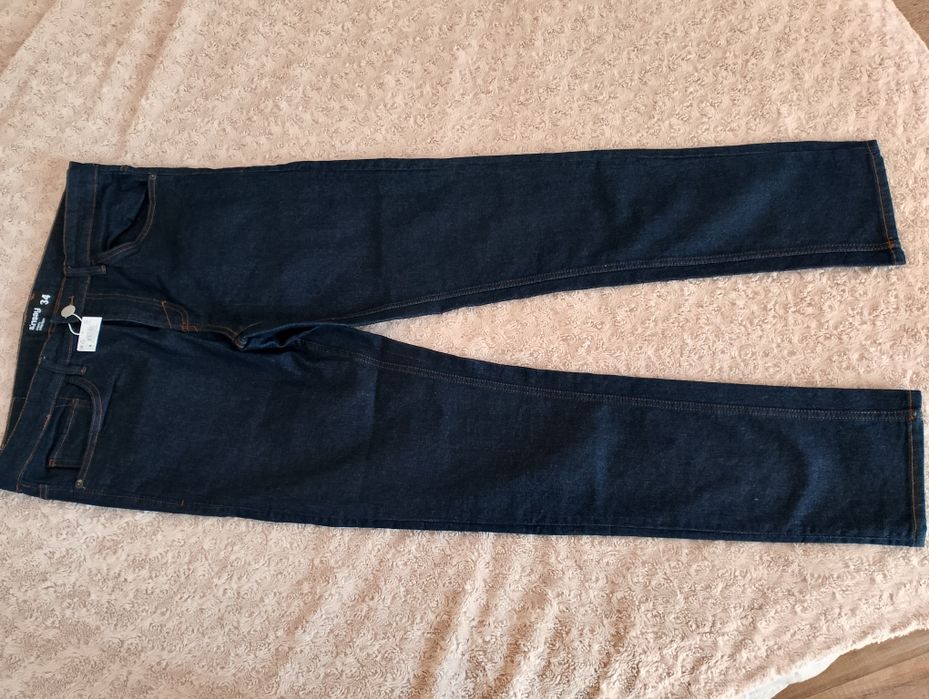 Spodnie jeansy Sinsay 34 Nowe ciemny jeans męskie chlopiec