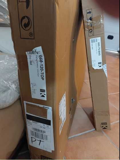 Mesa Hans K Sueco ZigZag NOVO Carvalho branco 120 x 75 x 75 CM