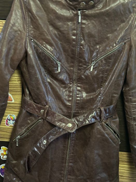 Продам шкіряний тренч Gucci ( р.S)