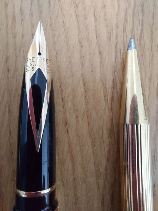 Caneta e esferográfica Sheaffer ouro 14k