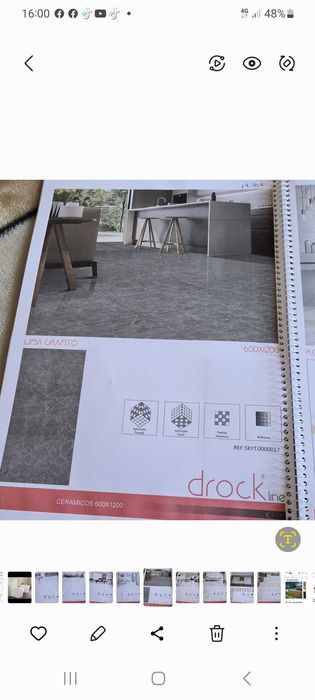 vendo pavimento cerâmico imitação mármore 160x60cm