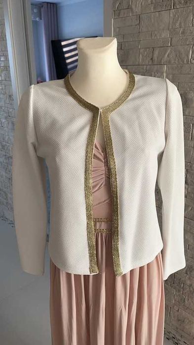 Sukienka maxi z opadającymi ramiączkami