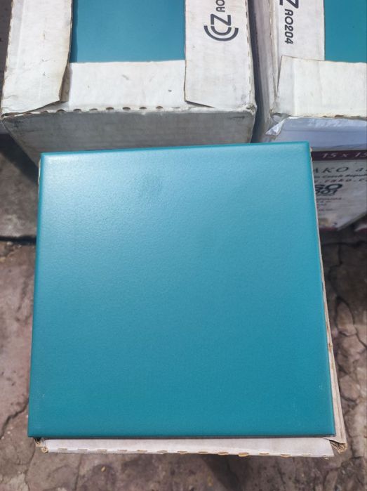Плитка керамична 15×15 см зелена матова