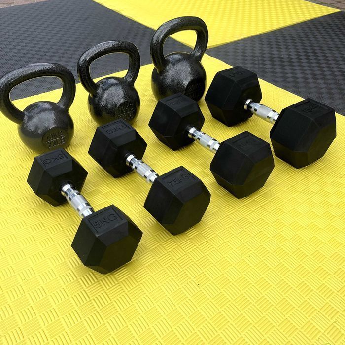 hantel żeliwny hex hantle żeliwne do ćwiczeń gumowany żeliwo powlekane