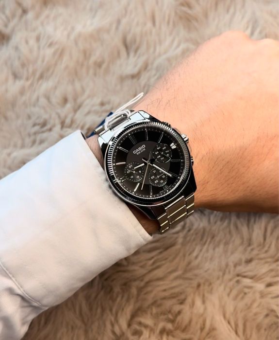 Офіційний Годинник чоловічий Casio MTP-1375D-1  Гарантія Часы мужские