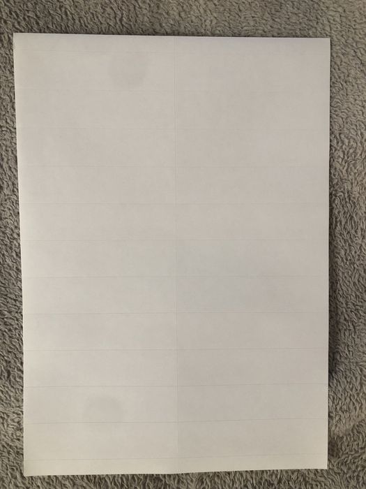 Etykiety samoprzylepne białe 100 sztuk