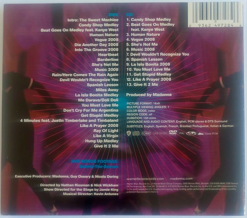 DVD + CD - Madonna 2008