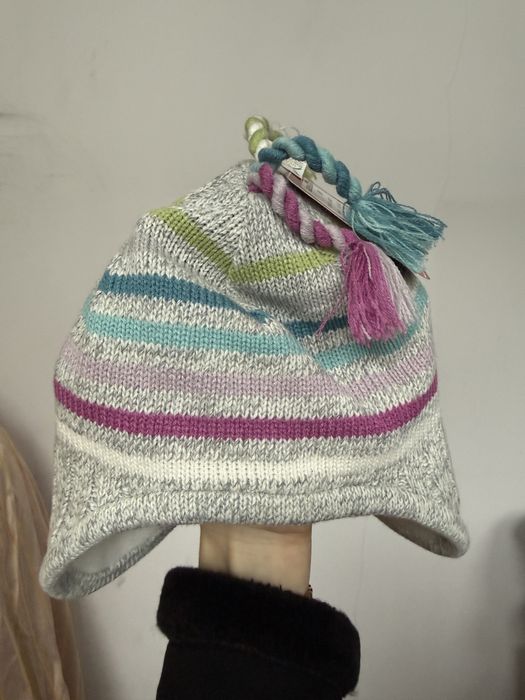 Czapka dziewczęca zimowa