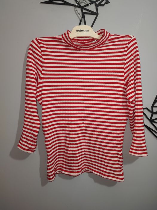 Koszulka, bluzka w czerwone paski Only S