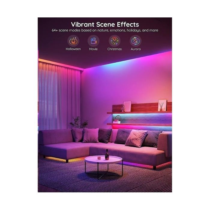 Fita LED Govee RGBIC 20m – Nova na Caixa (Nunca Usada)