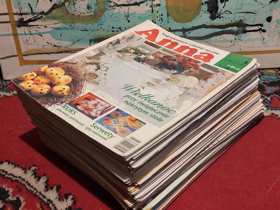 Anna najpiękniejsze robótki ręczne, 34 numery, pelny rocznik 1997 - 99