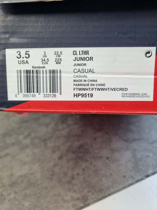 Buty Reebok CL LTHR Junior