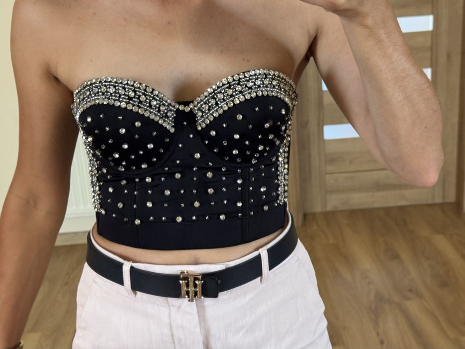 Gorsecik cekinowy xs/s 34/46