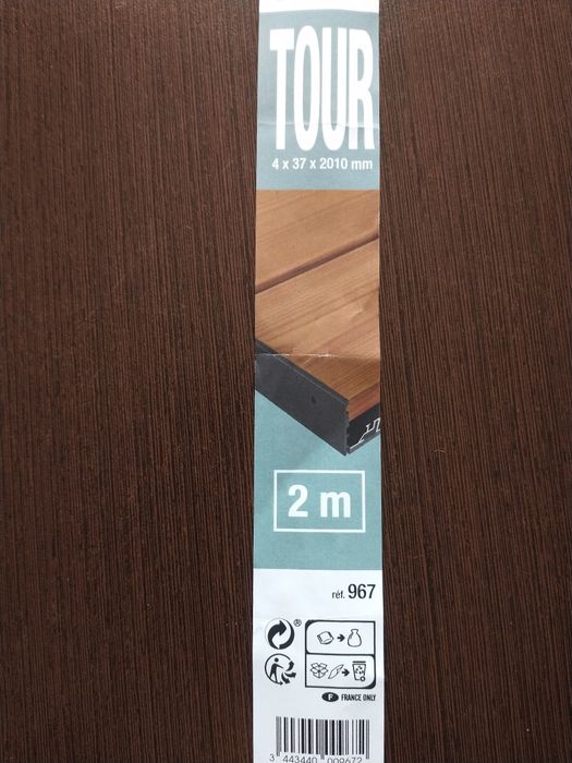 Listwa wykończeniowa tarasowa aluminiowa ,profil Areto Quick System
