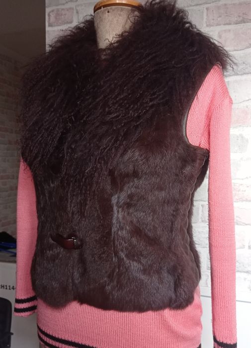 Kamizelka z króliczego futerka
