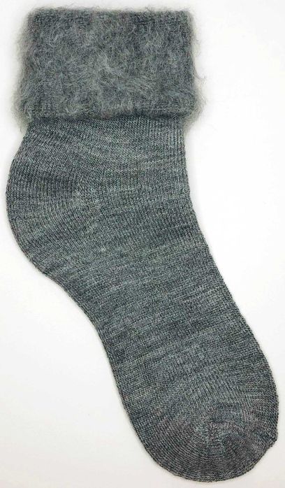 Meia / Peúga cardada sortido lisa