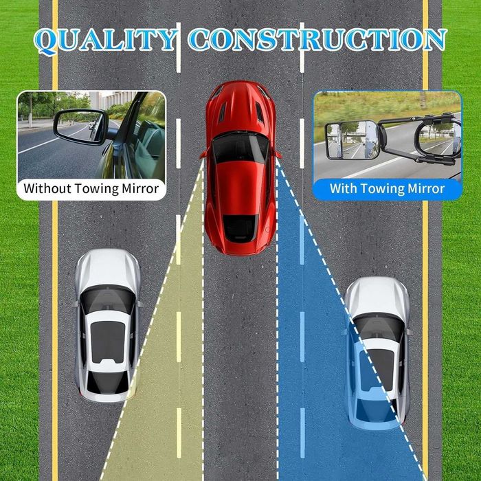 Lusterka dodatkowe do przyczepy kempingowej  holownicze – powystawowe