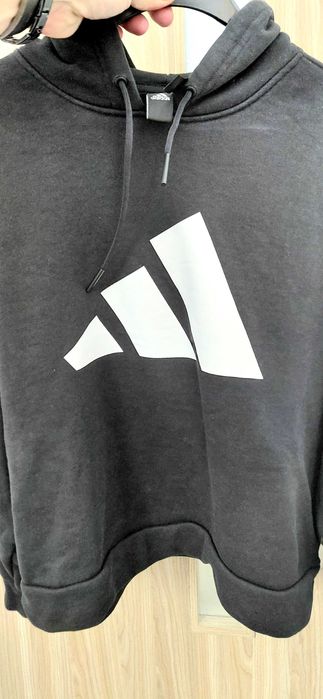 Adidas bluza damska  z kapturem czarna 46-48