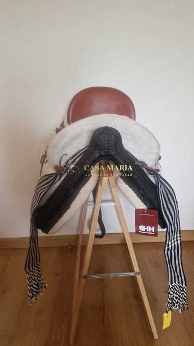 SELA MONTURA ESPANHOLA HH ERAL MISTA (EQUIPAMENTO COMPLETO) - Nova
