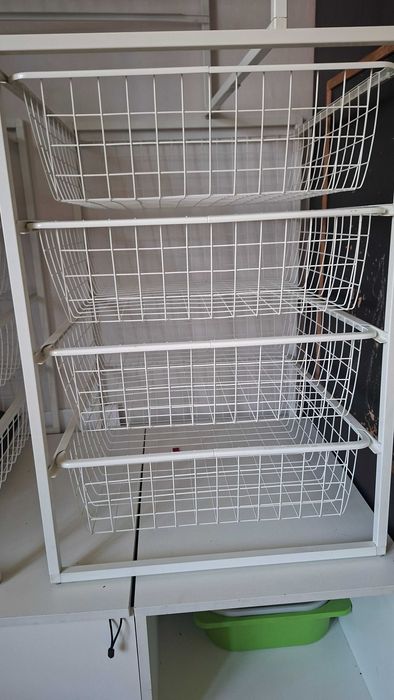 Regał z 4 koszami jonaxel ikea