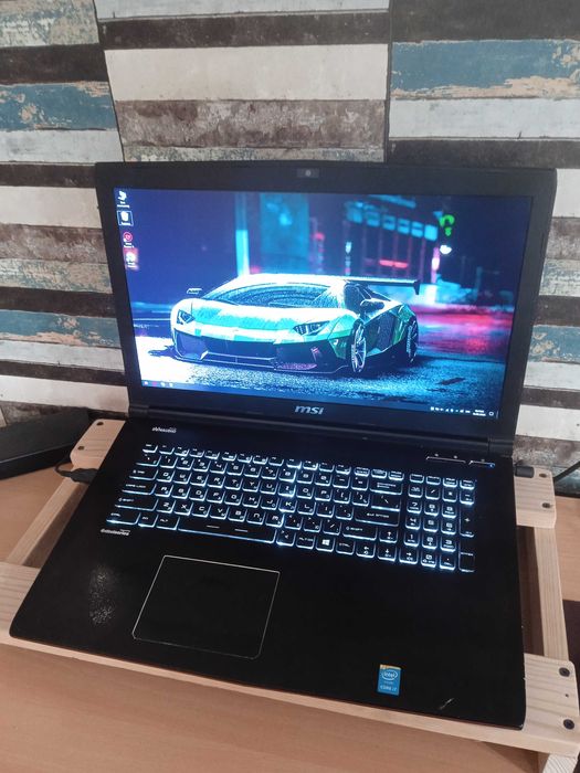 Ноутбук MSI/17.3”/i7-7700HQ/SSD-256+480GB/DDR4-16GB/GTX-1060-6GB