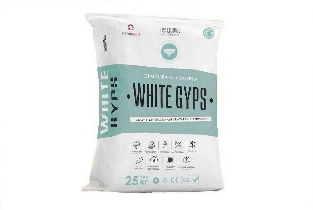 Шпатлівка Ізогіпс стартова WHITE AYGIPS туреччина 25кг