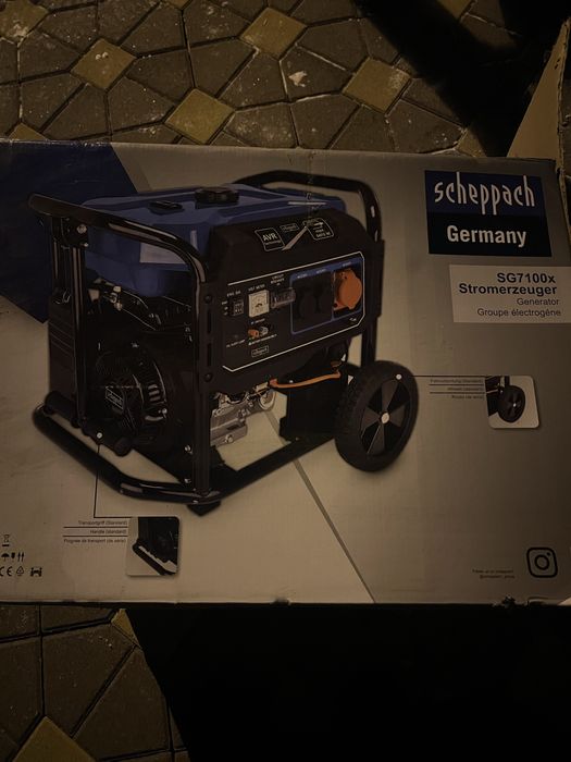 Бензиновий генератор sheppach sg7100x
