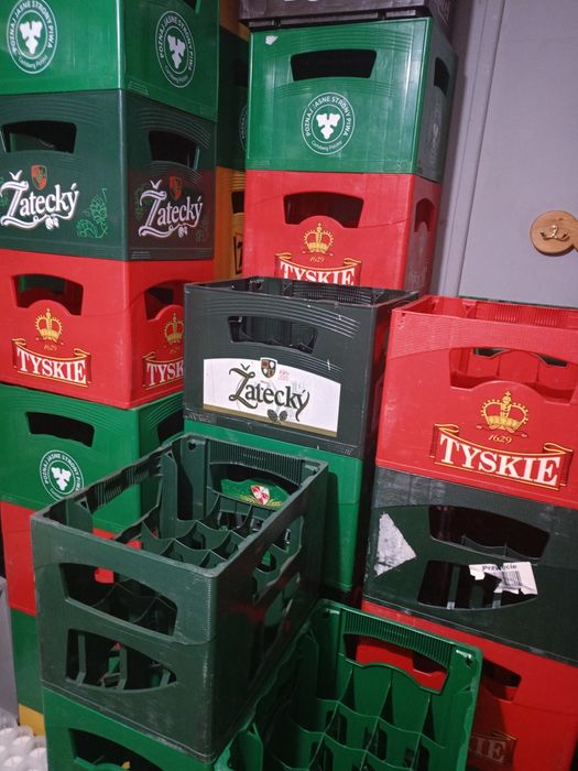 Transporter na butelki po piwie .
