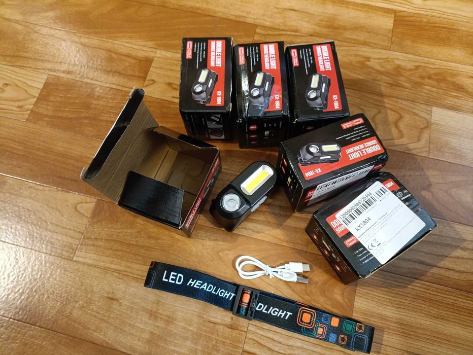 Фонарик налобный с акумулятором 18650